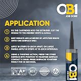 OB1 Anthracite Multi-Surface Sealant & Adhesive 290ml Hybrid Tech view 3