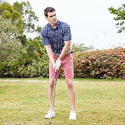 Men's Golf Shirts Dry Fit Short Sleeve Print