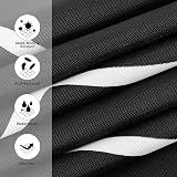 Miorkly Shower Curtain Black Mould-Proof Waterproof 180x180 With Hooks view 4