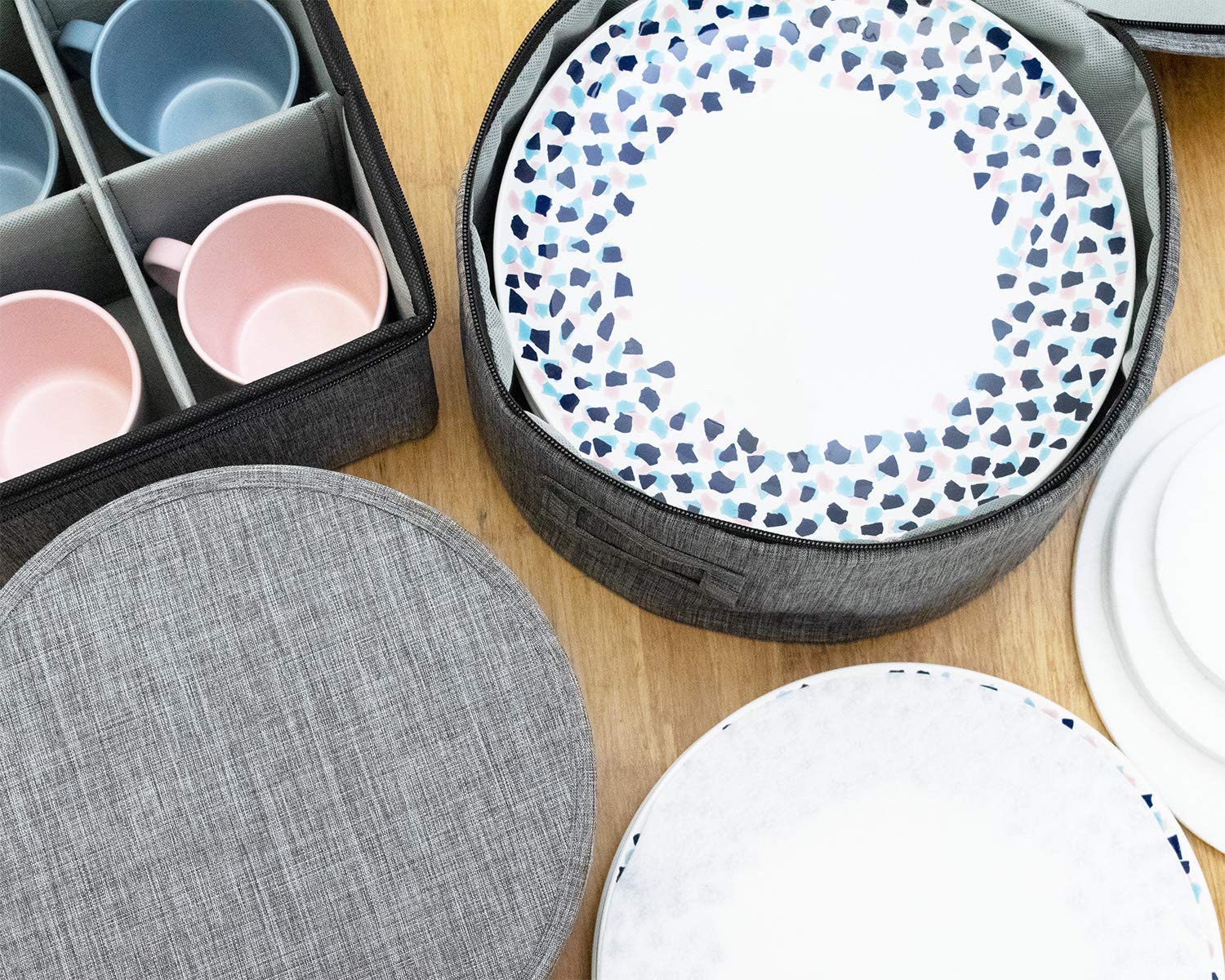 China Storage Set Protects Dishes Cups and Mugs Felt Plate Dividers