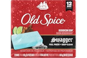 Old Spice Red Collection Bar, Swagger Scent, 1.08kg Total (12 Bars, 90g Each)