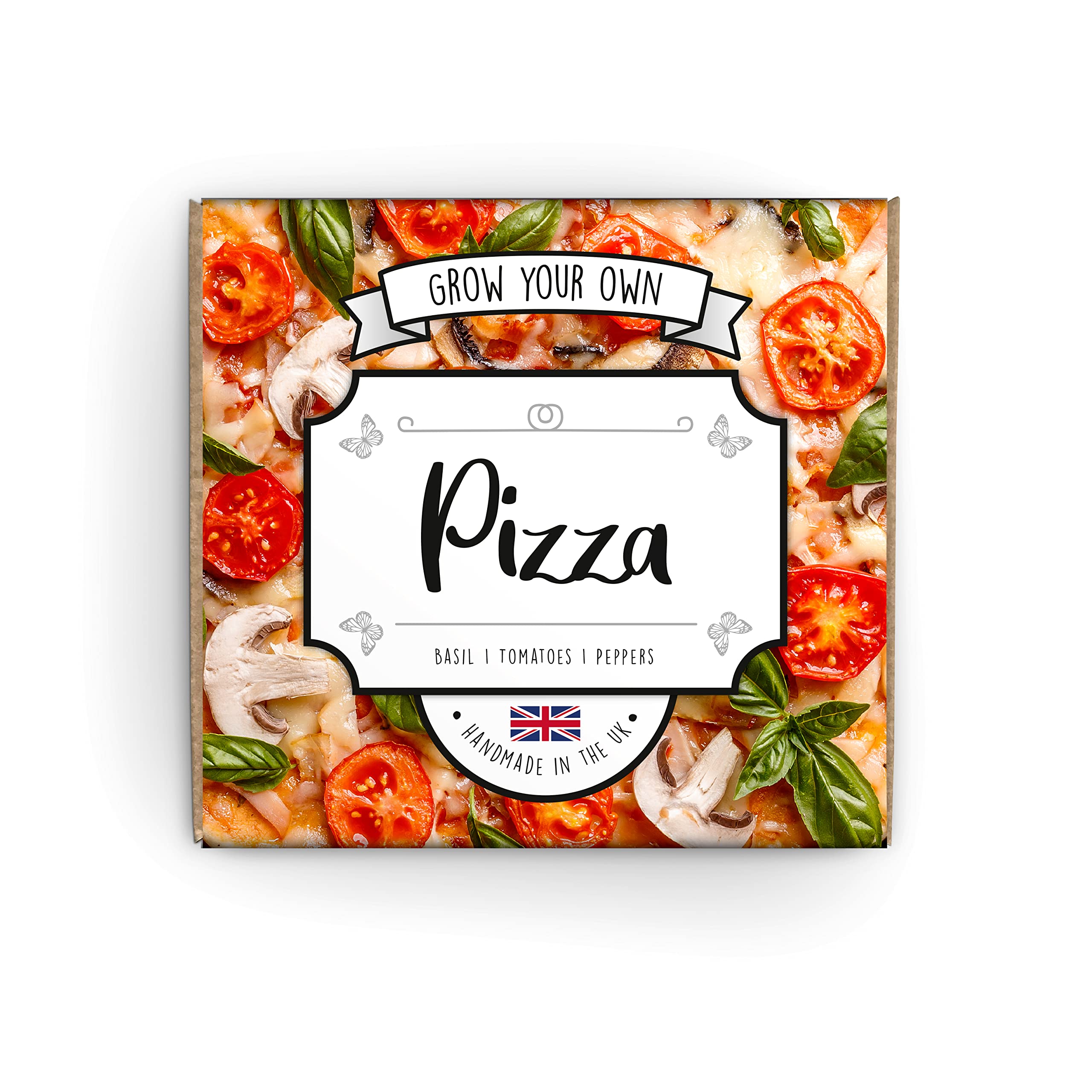 Grow Your Own Pizza - Complete Beginner Starter Kit | Easy Instructions | Made in UK | Perfect Gardening Gift for Any Occasion
