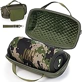 ZUJFPL Hard Shell Case for JBL Xtreme 3/2 / 1 Portable Bluetooth Speaker, Waterproof Travel Carrying Case with Zipper Pocket Bag for Charger and Accessories - Green