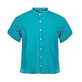 Tumia LAC Men's Grandad Shirt - Short Sleeves