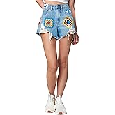 [BLANKNYC] Womens Five Pocket Hi Rise Cut Off Denim Shorts, Fashionable & Stylish, The Barrow