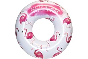 Rae Dunn x CocoNut Float Ring Float - Adult Size Large 48 Inch Inflatable Raft & Durable Water Inner Tube - Stable Ride-On fo