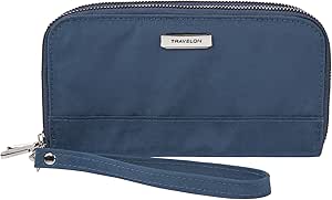 Travelon: Double Zip Wallet - Ocean