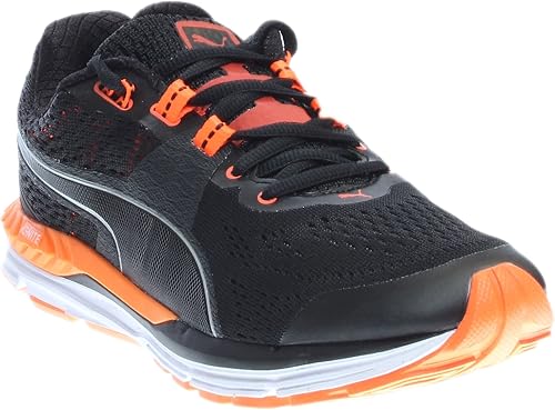 puma ignite black orange