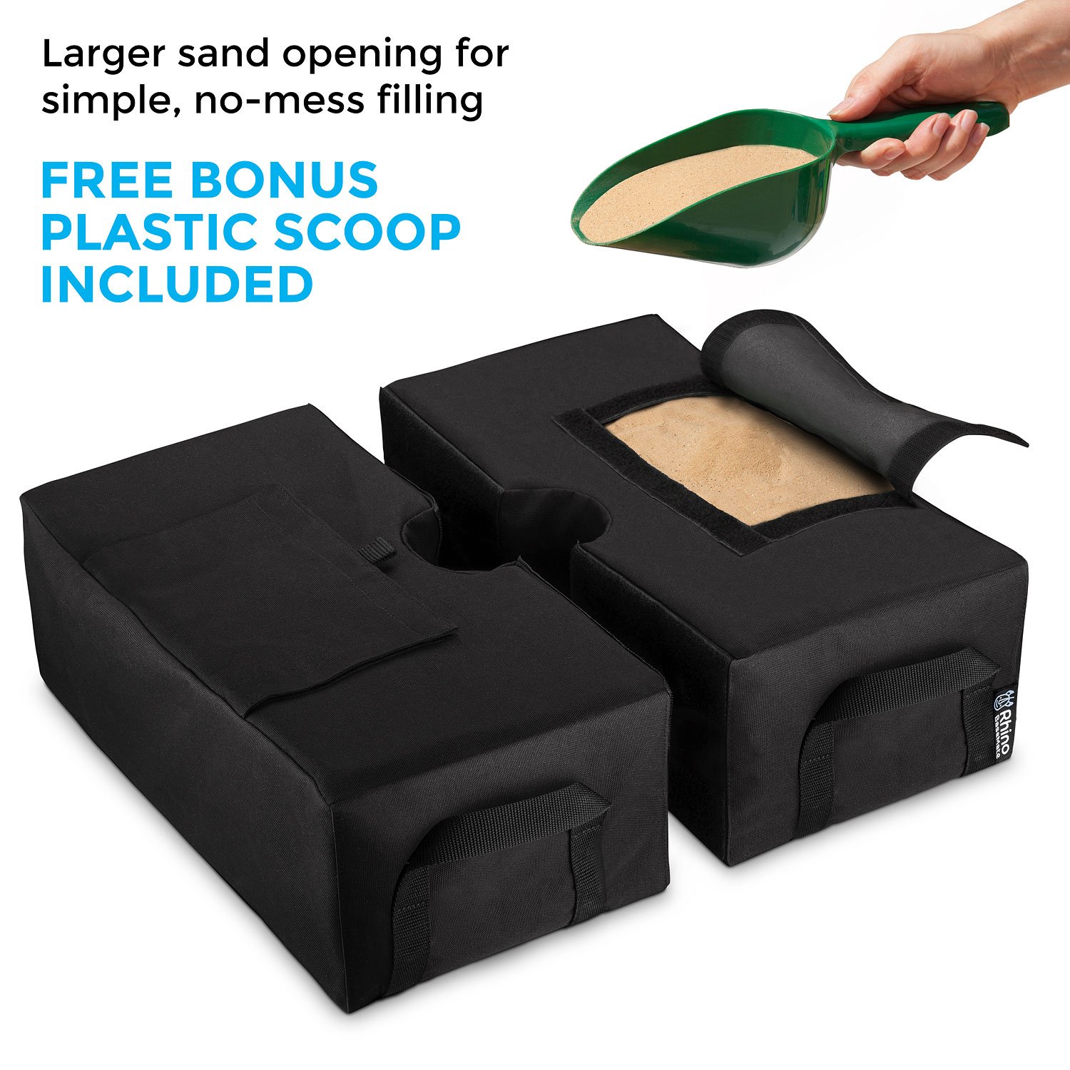 Rhino Detachable Umbrella Base Weight 2 Piece, 18" fits Any Offset