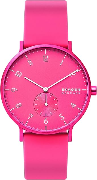 Skagen Reloj Analógico para Unisex Adultos de Cuarzo con Correa en Silicona SKW6559