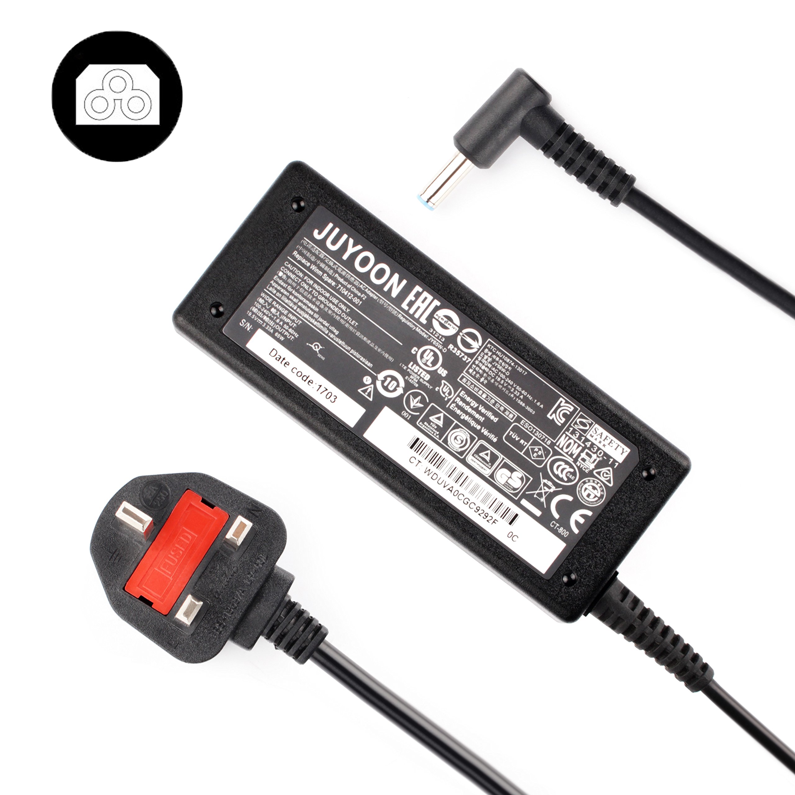 Juyoon 65w Charger For Hp Probook 430 650 G3 430 440 450 470 G3 G4 G5