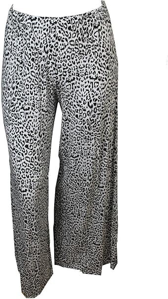plus size leopard print trousers