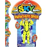 JA-RU Parachute Action Figure Toys (1 Toy Assorted Color) Flying 2306-1s | Glider Army Men for Kids. Outdoor Summer Yard Games &amp; Activities. Party Favors Stocking Stuffers