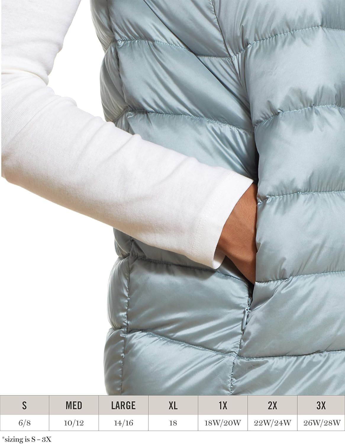 Martha Stewart's Womens Puffy Vest in Blue - Down Vest Jacket for Women- Blue L at  Women's Coats Shop