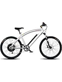 ProdecoTech Phantom X V5 36V600W 8 Speed Electric Bicycle 14Ah Samsung Li Ion, Brushed Aluminum, 18"/One Size