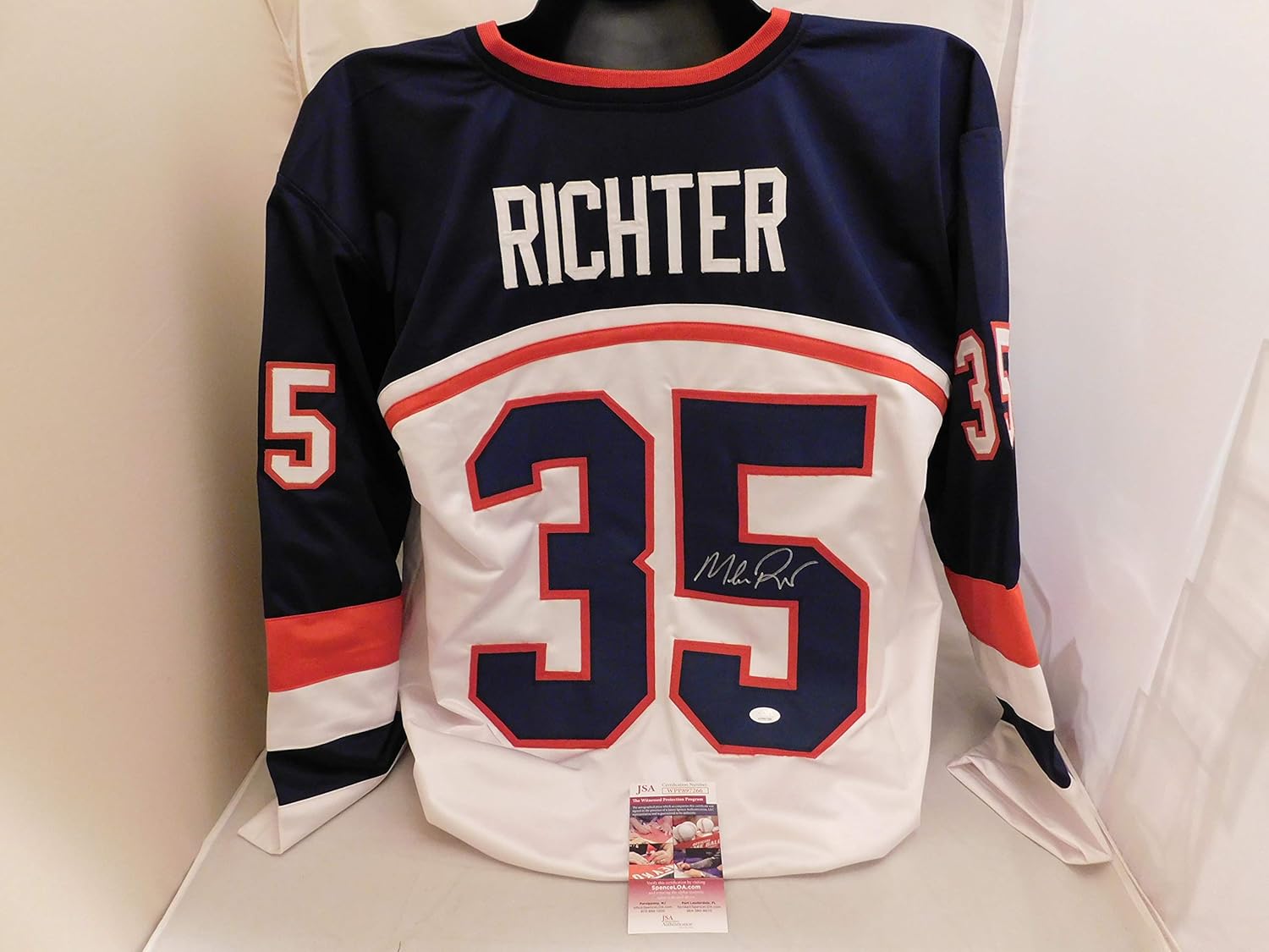 mike richter signed jersey