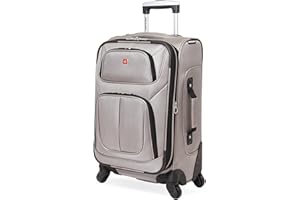 SwissGear Sion Softside Expandable Luggage, Pewter, Carry-On 21-Inch
