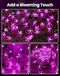 Brightown 60 LED Solar String Lights Flower Outdoor