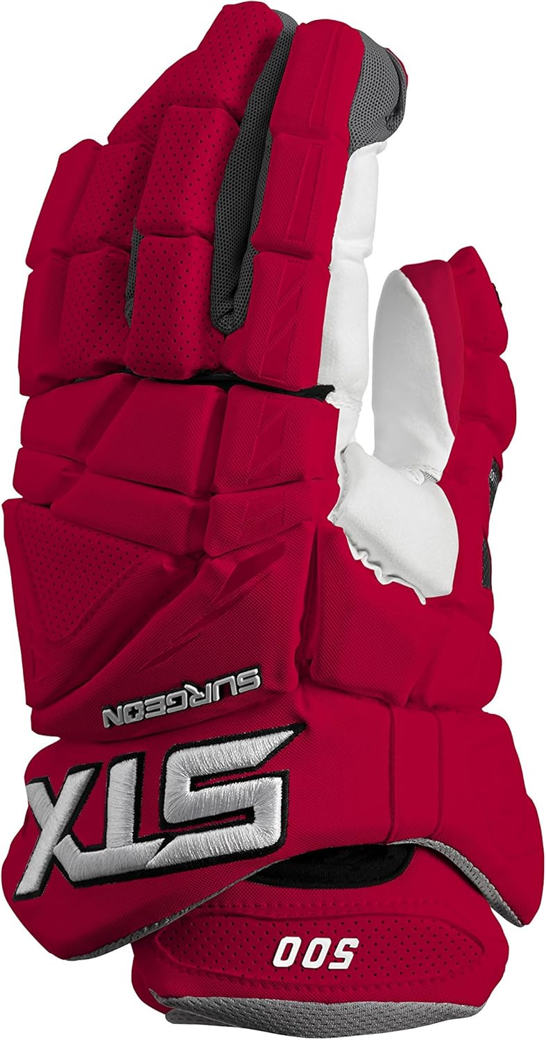 STX Lacrosse Surgeon 500 Gloves with Climate Control, Navy, 12" : Sports & Outdoors