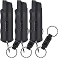 SABRE Pepper Spray, Maximum Police Strength OC Spray, Quick Release Keychain for Easy Carry and Fast Access, Finger Grip for More Accurate and Faster Aim, 0.54 fl oz, Secure and Easy to Use Safety