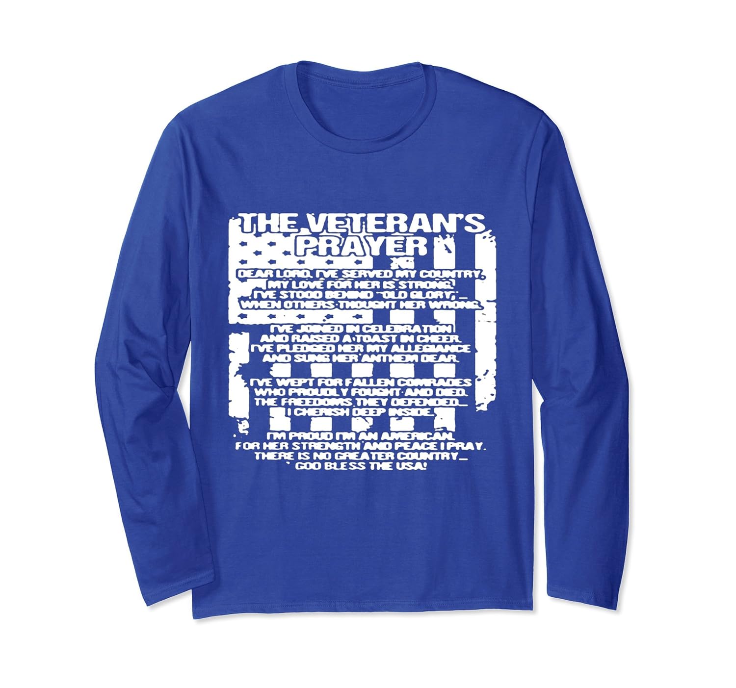 The Veteran's Prayer Long Sleeve T Shirt-anz