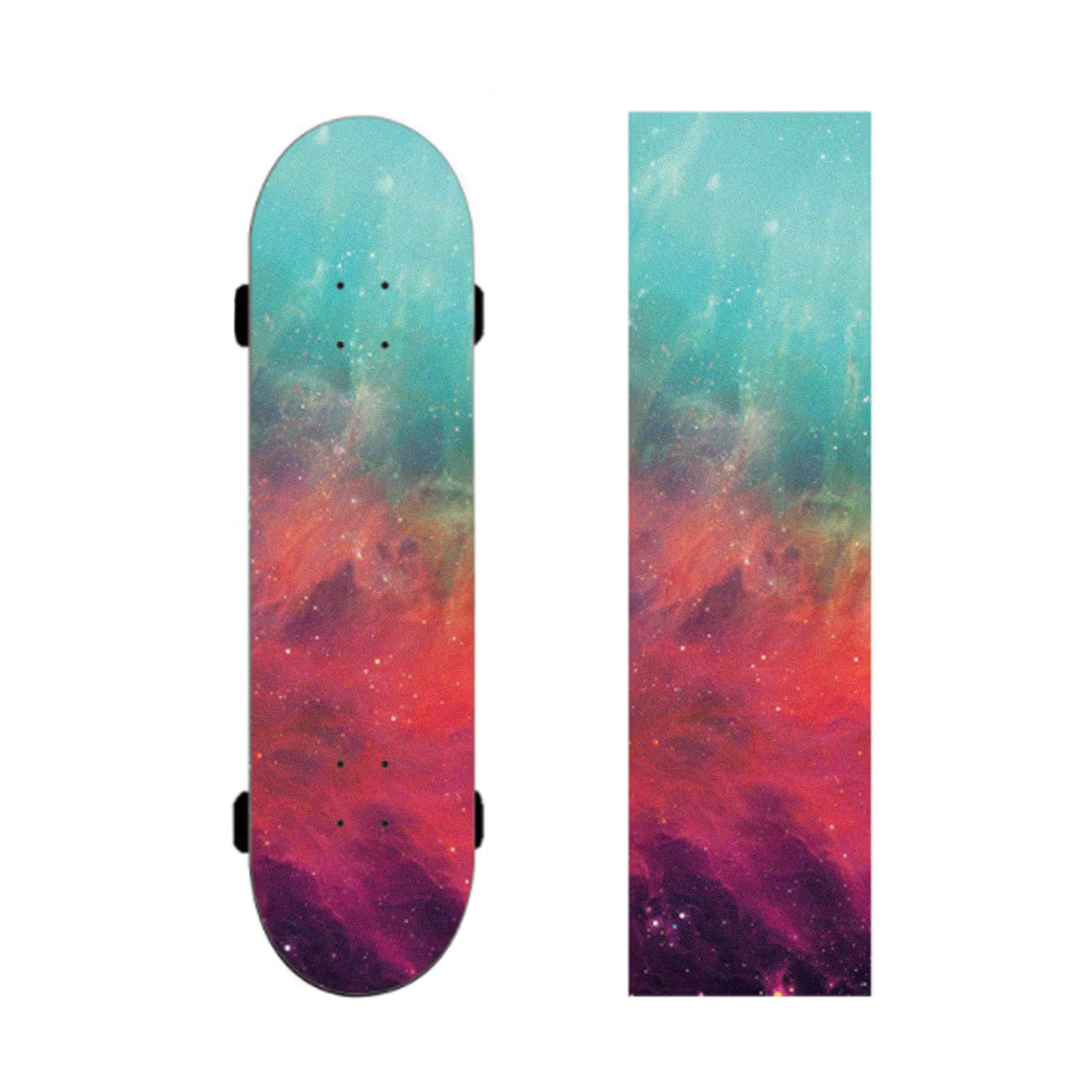 duoyif Skateboard Grip Tape, Longboard Grip Tape, Bubble-Free, Waterproof, Non-Slip, Wear-Resistant, 84 x 23 cm (A)