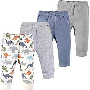 Touched by Nature Basics Unisex Baby Organic Cotton Pants 4-Pack