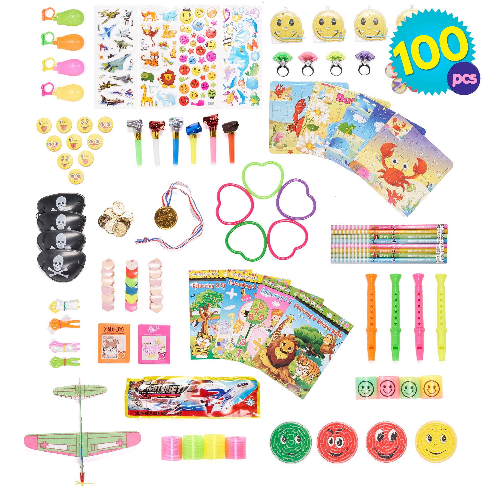 Buy THE TWIDDLERS 100 PCS Kids Party Toys | Assorted Party Favors Toys for  Kids | Birthday Goody Bag Fillers Toys | Treasure Box Refill | Pinata  Stuffing | Indoor Activity Hours