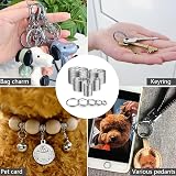YHYZ Split Key Ring Circle Assorted 5 Sizes Metal Round Keyring Durable view 7