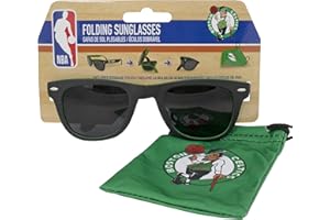 MACCABI ART Boston Celtics Folding Sunglasses with Carrier Pouch