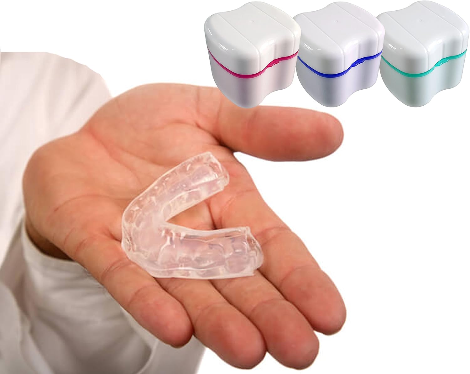 Strong Denture Box with Simple Retrieval Tab, Perfect To Safe Guard Dentures and Valuables, Easy To Open, Store and Retrieve (True Blue): Home & Kitchen
