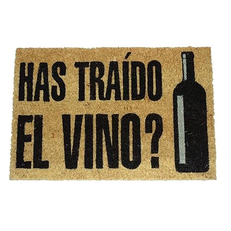 koko doormats - Original- und lustige Fußmatten für den Hauseingang - Machen Sie das Wein geworfen? - PVC, Kokos, 40 x 60 cm