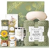 Birthday Gifts for Women Self Care Get Well Soon Gift Baskets, Spa Care Package Thinking of You Gift Set, Sympathy Inspirational Sunflower Valentines Day Gifts for Her Women Mom Friends Sister Wife