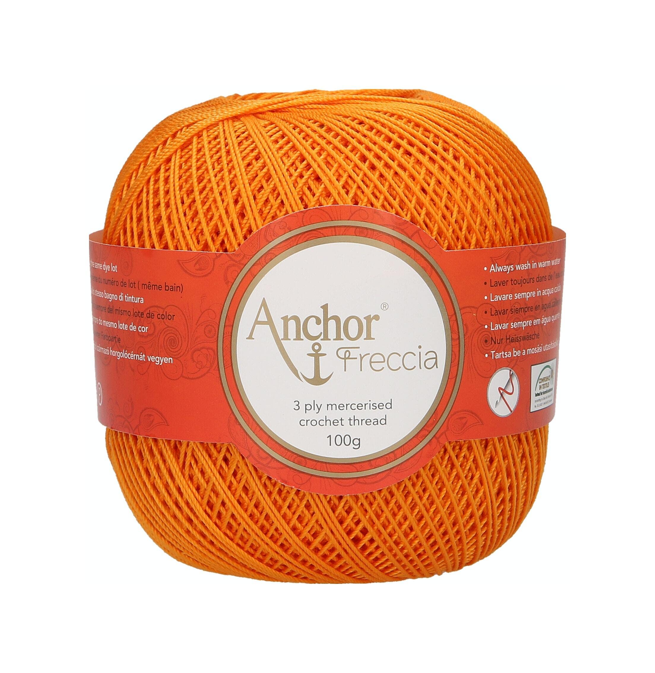 Anchor 4770006-00314 Crochet Yarn, 100% Cotton, 314, Thickness 6, 163 g