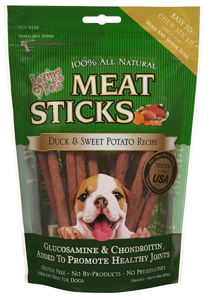 LOVING PETS GOURMET MEAT STICKS – SWEET POTATO...