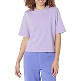 Amazon Essentials Women's Organic Cotton Drop Shoulder Relaxed Boxy Short-Sleeve T-Shirt (Available in Plus Size)