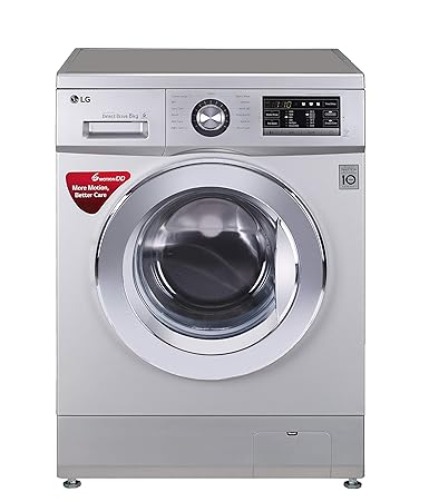 LG 8.0 kg Fully-Automatic Front Loading Washing Machine (FH2G6TDNL42, Silver)