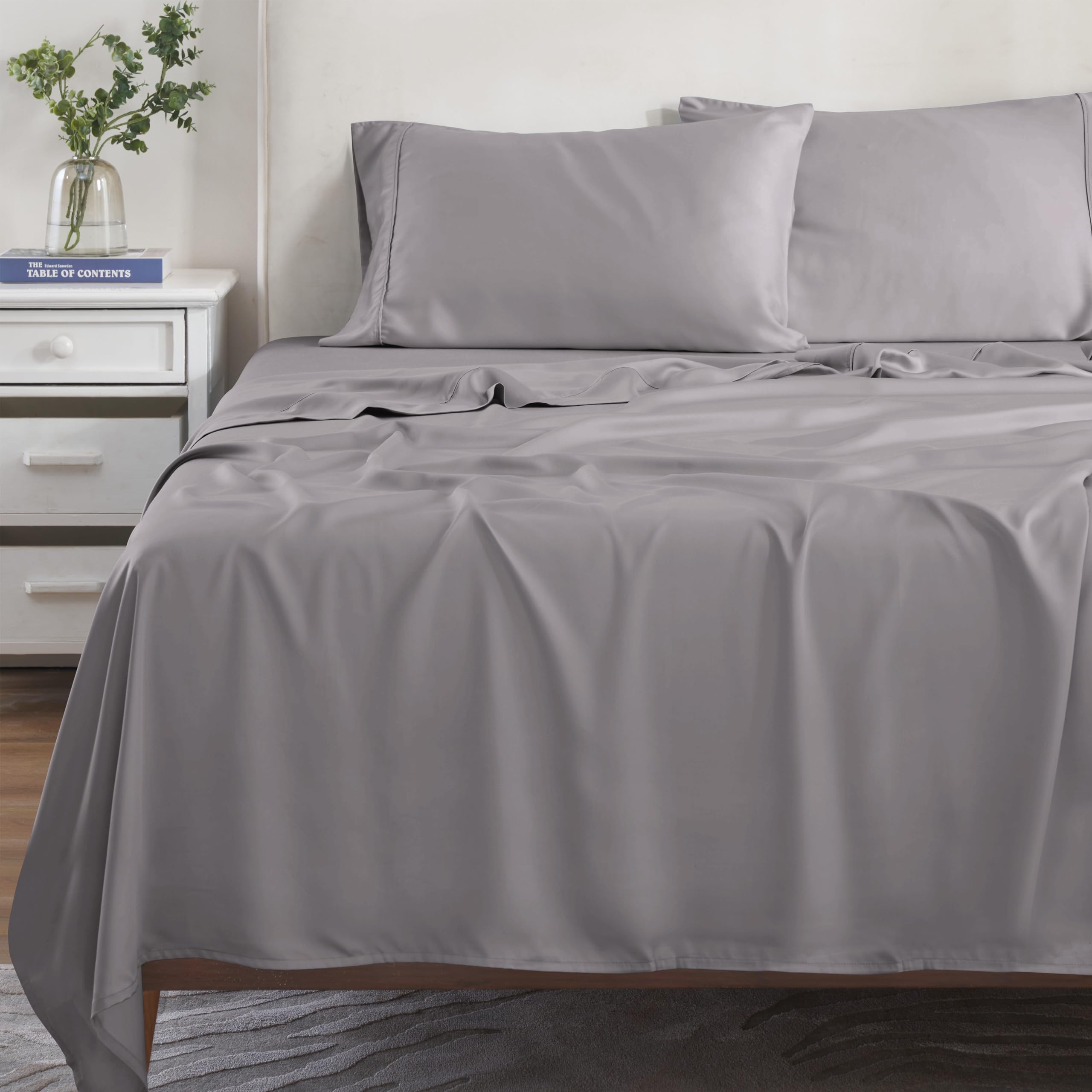 Home City, Bed Linen Set, Grey - King