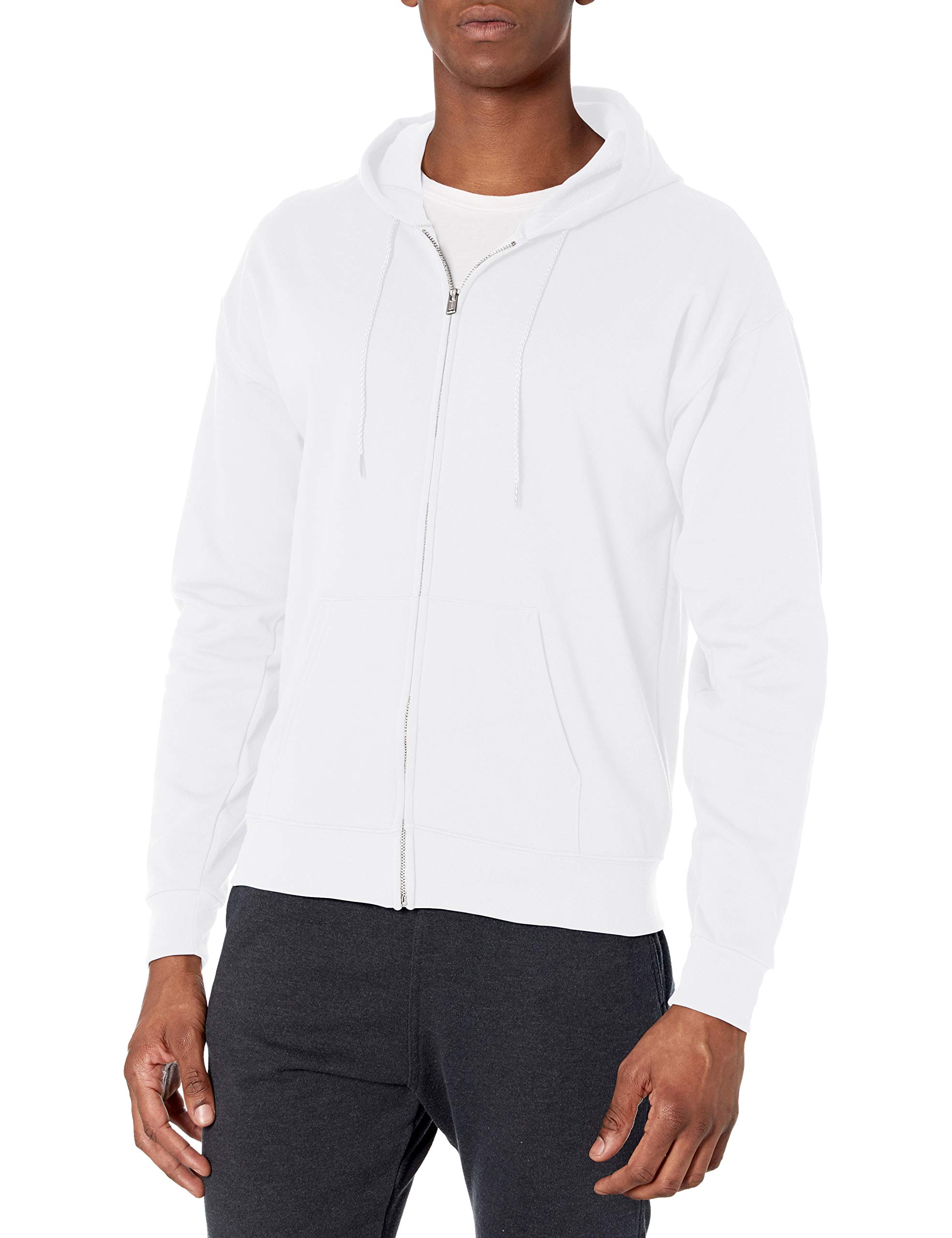 hanes men's full zip ecosmart hoodie
