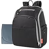 Fisher-Price Fastfinder 3 Piece Set Diaper Bag Backpack for Moms & Dads with Changing Pad and Wipes Pocket