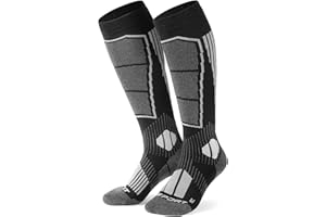 BOSONER Ski Socks for Mens Womens: Thermal Warm Winter Merino Wool Socks with Full Cushioning Support for Ski,Snowboarding