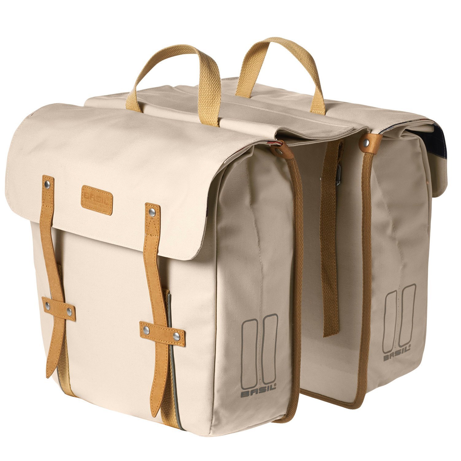 Basil Portland Slim Fit Double Bag - 24 L, Creme