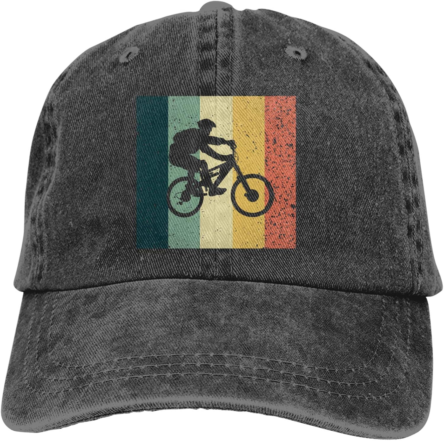Bicycle Bike Bikes Mountain Bike Sports Denim Cap Adjustable Snapback