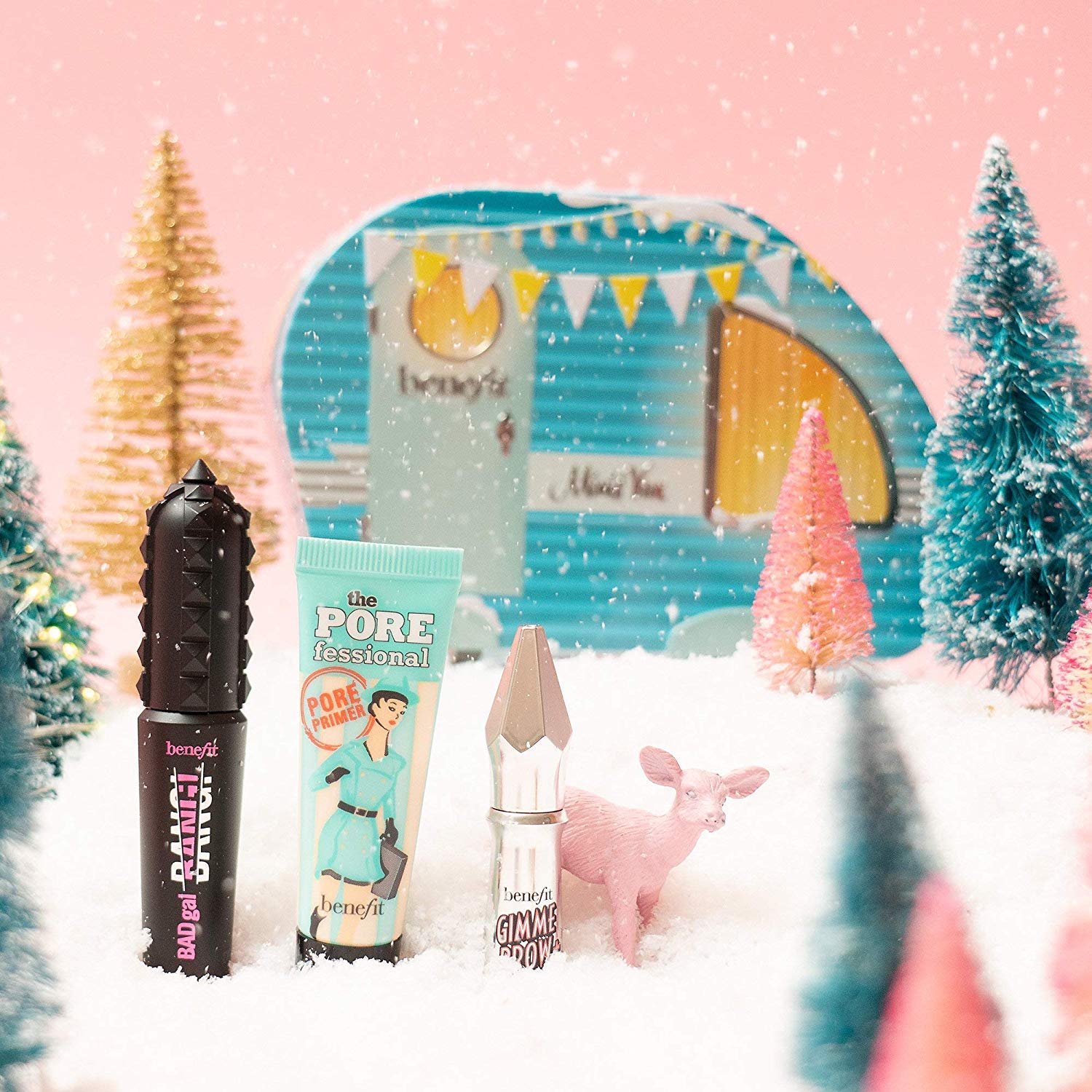 Benefit Cosmetics Minis Limited Edition Van Holiday 3 Piece Value Set