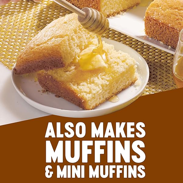 KRUSTEAZ HONEY CORNBREAD AND MUFFIN MIX, NO ARTIFICIAL FLAVORS AND NO ARTIFICIAL COLORS, BAKING MIX, 15-OUNCE BOX
