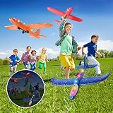 TODARRUN Airplane Launcher Toy 3 Pack LED Foam Gliders with 2 Flight Modes view 8