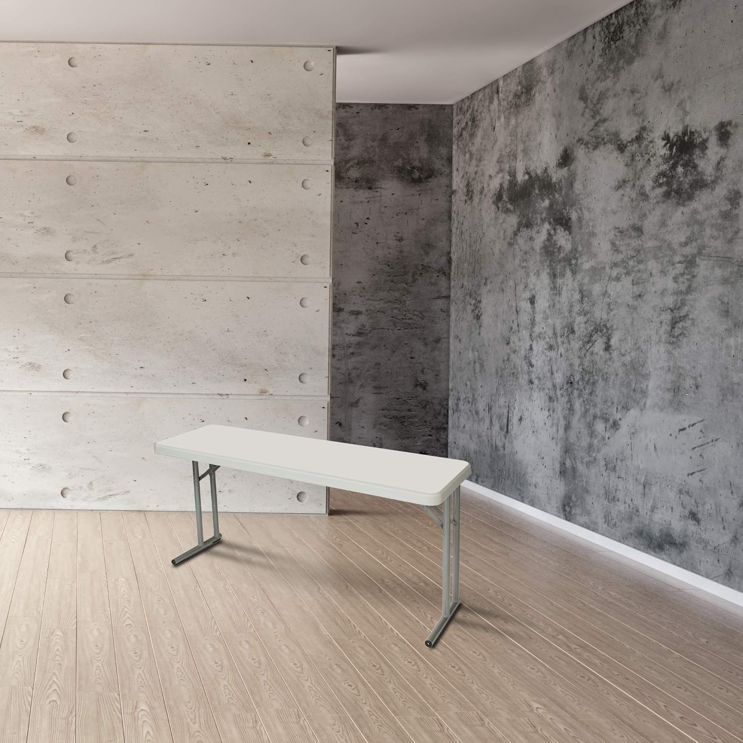OEF Furnishings 5 Foot Heavy Duty Seminar Folding Table, 18" x 60", Light Grey: Industrial & Scientific