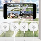 Girafit 2K Window Camera,2.4GHz & 5GHz WiFi Indoor Cameras for Home Security with ChroMax Al Color Night Vision,Person & Motion Detection,Easy & Quick Install(4 Pack)