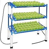 LAPOND Hydroponics Growing System Kit for Vegetables,Flowers Fruits and Herbs, with 108 Plant Sites, Suitable for Indoor and Outdoor, Block Light Design