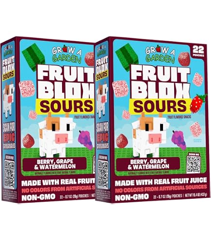 Amazon.com: Generic Fruits Blox Mixed Fruit Snacks, 2 Boxes, 22